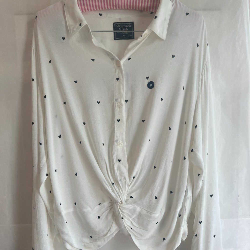 Long Sleeve Button-Up Blouse